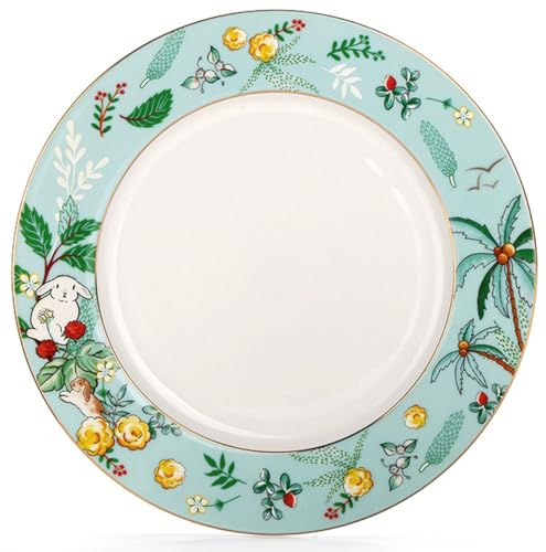 Eplze Ceramic Tea Set- Rabbit Series, 10.5Inch Salad Plate(10.5-Inch Plate)