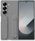 Samsung Silicone Case EF-MF956 für das Galaxy Z Fold6 | Smartphone Cover, Handy-Hülle inklusive Fingerhalter, Silikon, Schutz Case, stoßfest, dünn und griffig, Gray