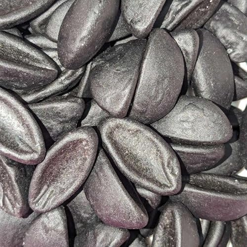 Gummi-Süßigkeiten, Lakritze und Veilchen, Beutel mit 100 g