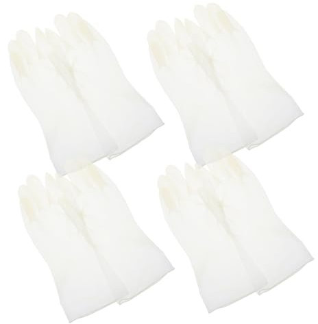 GOOHOCHY 4pairs Reusable Cleaning Gloves for Dish Washing Kitchen Chores Household Use