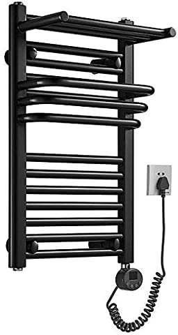 DinganyuEU Scaldasalviette Elettrico, scaldasalviette, 650x400mm, 300W, radiatore da Bagno, Cromato