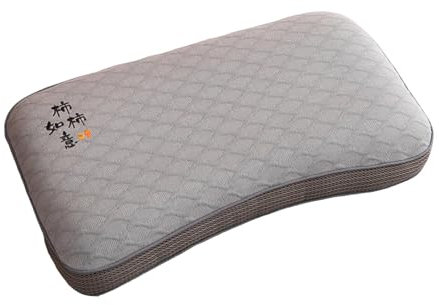 FytStycale Buchweizenkissen zum Schlafen, Nackenstützkissen, Abnehmbarer Kissenbezug für alle Schlafpositionen, Nackenstützkissen für Zuhause, Grau