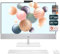 HP Pavilion All-in-One Desktop PC, AMD Ryzen 5 5500U, 32 GB DDR4 RAM, 2 TB PCle SSD, 27 QHD IPS Display, AMD Radeon Grafik Integriert, QWERTZ Tastatur + Maus, Windows 11 Home, White