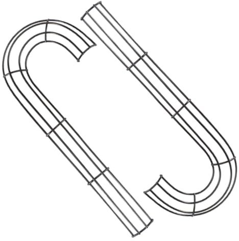 MAGICLULU 2stücke Drahtkranz Metall DIY Kranzrahmen Aus Eisen Kranzstütze Zum Basteln Girlandenrahmen Für Innen Und Außenbereich Robust Und Griffig