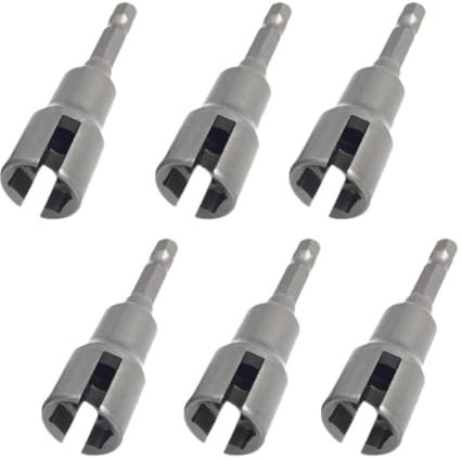 Power-Flügelmutter-Schraubendreher-Set, Flügelmutter-Bohrer-Bit-Steckschlüssel-Werkzeug, Power-Flügelmutter-Stecknuss, C-Sechskantmuttern, Öse, Schaftschrauben für Paneele, 6,35 mm (1/4 Zoll)