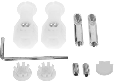 CIYODO Sedile Wc Viti Kit Di Bulloni Per Fissaggio Sedile Wc Viti Da Bagno Bianco