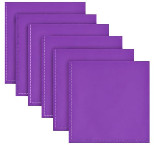 Dinner-Tischservietten, wiederverwendbar, waschbar, Weihnachten, bedruckt, Hochzeit, Servietten, 6 Stück, 50,8 x 50,8 cm