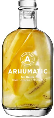 ARHUMATIC - Punch au Rhum - Kiwi-Ananas (Sol Dulcis) - 28% Alcool - Origine : France - A servir en digéstif ou apéritif - Fabrication artisanale - 70 cl