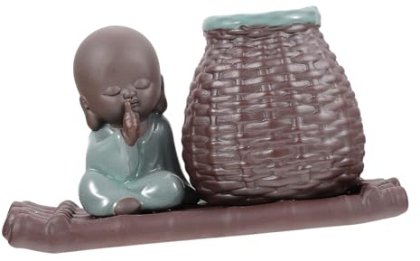ULTECHNOVO 1pc Boat Design Ceramic Vase Hydroponic Tabletop Ornament Watering Globes