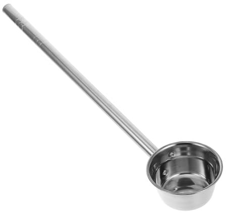 iplusmile Cucharón De Acero Inoxidable Con Mango Para Riego y Baño Cucharón Grande Resistente y Cómodo Para Flores y Cocina Capacidad Para Uso Duradero