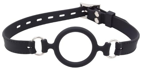 VKFOFEG Silikon Ringknebel, Einstellbar Ballknebel Mundknebel Knebel Ball-Gag, Sex SM Mundspreizer für sex Ringknebel