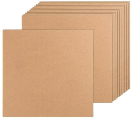 WOODICA 10PCS A3 MDF Wood Boards 6mm Thick | 42x30cm Blank Sheets for DIY Crafts, Painting, Modelling, Engraving, Fretwork, and Art Projects