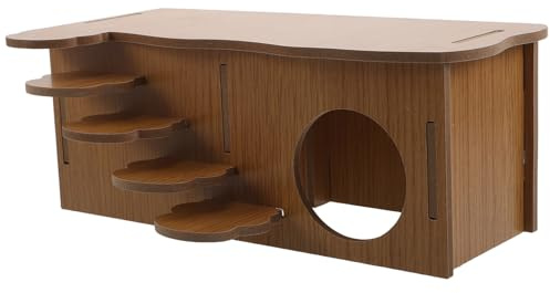 WEKADRIN Hamsterversteck mit Mehrkammer Labyrinth Kunststoff Hamsterhaus 27x14x10,5cm mit Kletterleiter Rückzugsort für Hamster Rennmäuse und Kleine Kleintiere