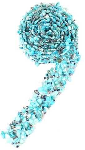 VILLCASE Nastro Strass per Tessuti Pietre Colorate e Colla Forte, Catena di Cristalli Hot Fix per Veli da Sposa e Decorazioni Artigianali