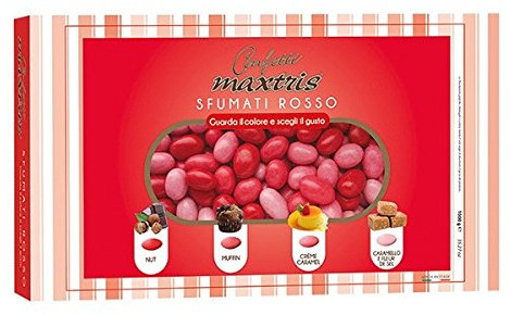 Confettando CIOCOMANDORLA SFUMATI Rosso Gusti Assortiti kg. 1