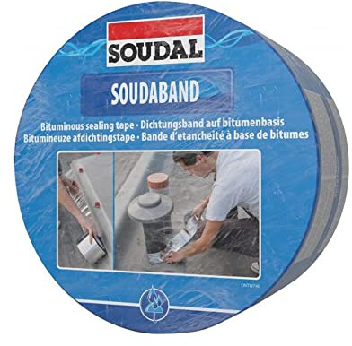 Soudal Soudaband Aludichtband Bitumenband Dachband 225mm x 10m -> alu, selbstklebend, wasserdicht