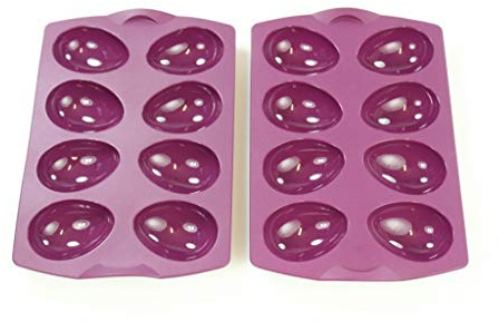 TUPPERWARE Moule en silicone pourpre oeuf (2)
