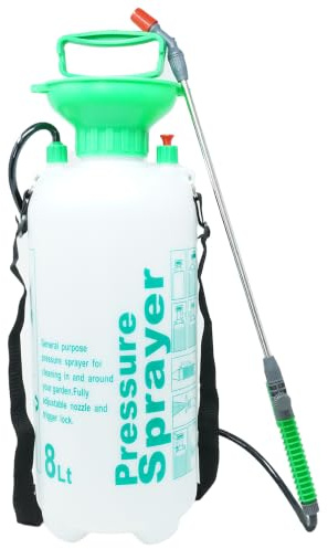 Dapetz ® Pressure Sprayer 8l Bottle Water Spray Pump For Fertiliser, Pesticides, Fungicides, Cleaning Weed Killerspump Action Pressure Sprayer Watering Plants Indoor Or Outdoor.