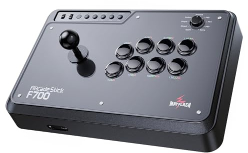 MAYFLASH Arcade Stick F700 for PS5, PS4, Switch, Switch 2, Windows, Apple, Android and more. Fight Stick Support Wireless Bluetooth, 2.4G Receiver and Wired Connection