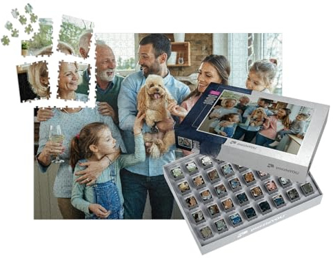 SMART Sorted® | Fotopuzzle 1000 Teile - Puzzle mit eigenem Bild gestalten - Jetzt einfach Puzzeln mit SMART Sorted: 1000 Teile Puzzle auch für Puzzle-Starter - Schachtel-Design wählen (Für Immer wir)
