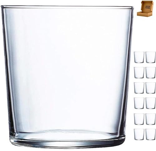 Genérico 12 Vasos de Sidra/Cubata 37 cl Cok - Envio 24h - Elegantes Vasos para Agua, Bebidas o Cervezas, Ligeros y Resistentes - Media Pinta