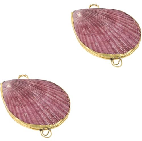 DEARMAMY 2stücke Trinket Storage Box Natürlichem Material Muschel Schmuckkästchen Für Armbänder Und Ohrringe Elegant Und Praktisch Aufbewahrung Von Schmuckstücken Für Und Dekoration