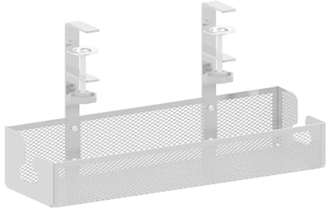 Under Desk Cable Organizer No Drill | Desk Cable Tray Box No Drill - High Load Capacity Desk Wire Management, Desk Cable Management Box, For Home
