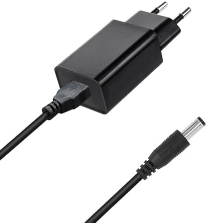 Bouge 5V 2A Netzteil für YealinkT54W, GEQUDIO, Snom, Fanvil, Grand-Stream,Yealink, TP-Link und andere IP Telefone Ersatzkabel Ladekabel Universal Ladegerät Netzkabel Schwarz