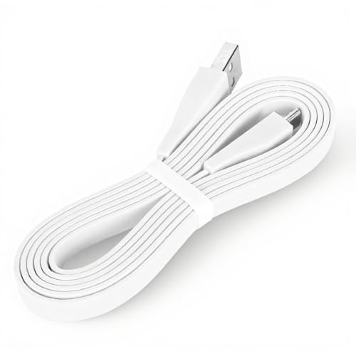Diyeeni Cable de Carga Duradero para UE Boom, Compatible con UE , Megaboom y Mega Boom, Cable USB A A Micro USB de 3,9 Pies de Repuesto para Altavoces (WHITE)