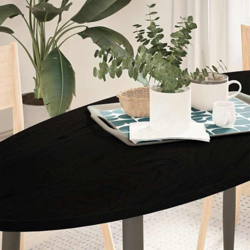 Xichuzi Tablero de Mesa Ovalado Madera Maciza de Roble 140x60x2 cm, Tableros para Escritorios, Tableros para Mesas De Comedor - 4009056