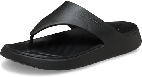 Crocs Women's Getaway Flip Flops, Black/Black, 8