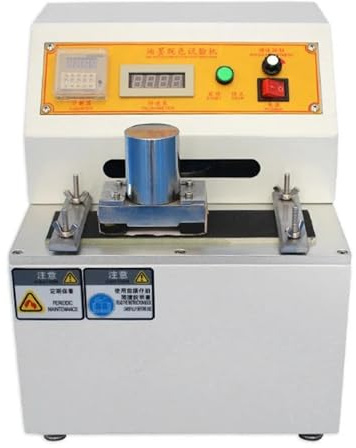 BINGNU Transferpresse, Prüfgerät for die Entfärbung von Druckfarben, for Abriebfestigkeit Lacken, for Reibungsfestigkeit Entfärbungstinten