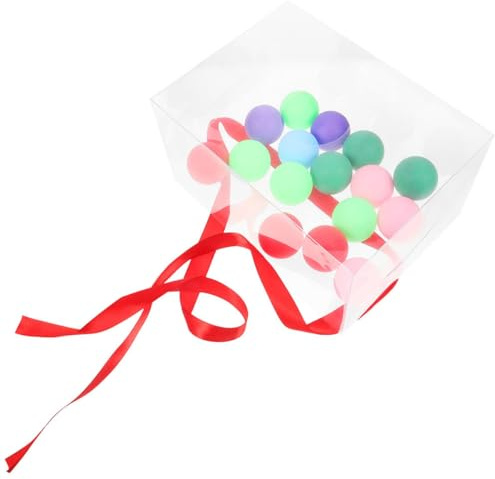 TOBBOMEY Juego de Fiesta Interactivo para Oficina y Navidad, Accesorios para Twerking Caja de Balones de Ping Pong Temblorosas, Set Divertido para Entretenimiento Familiar y Concursos, 1
