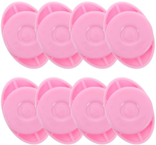 Vaguelly 8 Clips Magnéticos para Dorsales en Maratones y Running, Soporte Reutilizable de Plástico Rosa, Accesorios Versátiles para Fijar Números de Corredor