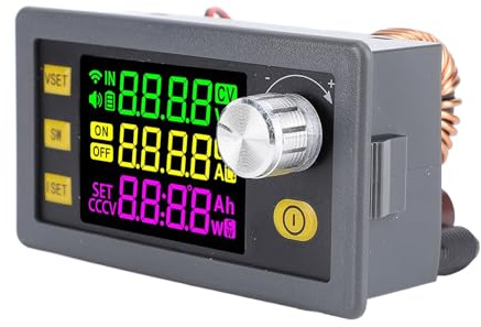 Garsent Fuente de Alimentación Variable Entrada CC 12-72 V A Salida 0-65 V 9 A 585 W Regulador de Corriente de Voltaje Constante con Pantalla Digital Almacenamiento de Datos MPPT