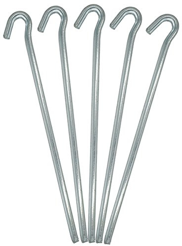 AMANKA Unverwüstlich 5 Dreikant Zelt-Heringe XL Erdnägel 230x6mm Bodenanker Camping-Zeltnägel Erdanker Robust Verzinkt