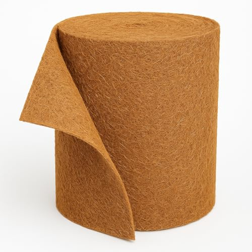 Kokosmatte 100% Biologisch Winterschutz für Pflanzen Kälteschutz in 25cm / 50cm / 75 cm / 100cm (Breite) Garten (100cm x 5m)