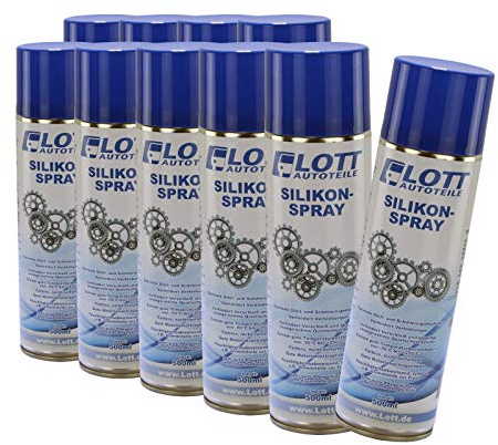 10X Lott Silikonspray 500ml / Silikon Spray Schmierstoff Schmiermittel Siliconespray