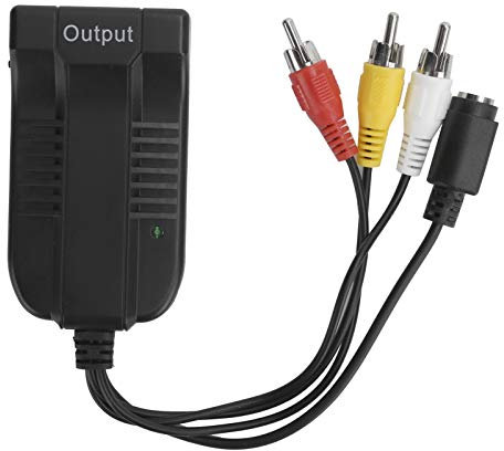 fasient1 AV S-Video to HDMI Converer PAL_B / N/M NTSC J_M / J/Nc CVBS/SVideo to HDMI Adapter Converter, Support 1080P, for TV,VHS VCR,DVD Recorders, etc