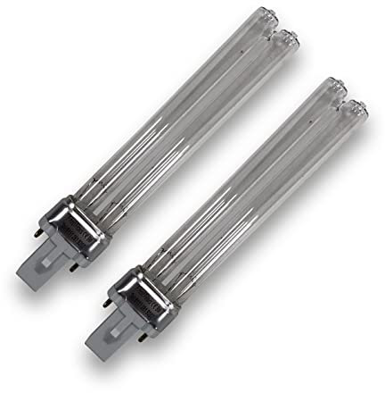 Finest-Filters Twin Pack 9w PLS Replacement UV Bulb Lamp For Pond UV Sterilisers & Clarifiers Filters UVC