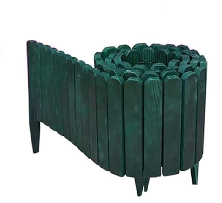Ram® Wooden Wood Garden Lawn Edging Flexible Decorative Lawn Garden Plant Border 203CM X 30CM GREEN
