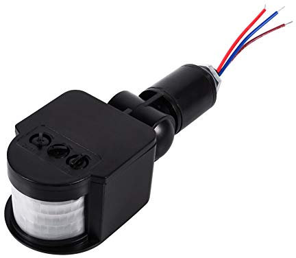 Tbest Motion Sensor Replacement, LED Outdoor 90~250V 180 Degree Security Infrared PIR Motion Sensor Detector Wall Light Switch Outdoor Lights