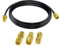 TUOLNK RG174 Cable coaxial SMA SMA macho a SMA hembra Cable coaxial RF 6.6FT (2M) + 3 PCS Juego de adaptadores SMA 3G 4G LTE Antena WiFi LAN inalámbrica Cable coaxial de baja pérdida Radio CB