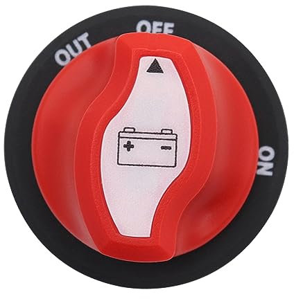 WOONEKY Batterieschalter Batterietrenner Bootszubehör Batterietrennschalter 32v Autobatterie Batterien Schiffsbatterie Batterie abgeschaltet Wagen Isolator Batterieverriegelung 150a