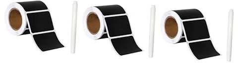 NUOBESTY 360 Blatt Etikettenaufkleber Klebeetiketten wasserfeste Aufkleber Essen wasserfeste Etiketten Kreideetiketten für Behälter Handschrift Tafel anpassen Papier