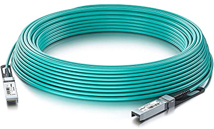 10G SFP+ Cable AOC - Fibre Optique Actif 10GbE, Type de Câble : MMF OM3, Connecteurs : SFP+
