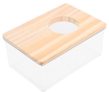 BESPORTBLE Hamster Sandbadebox Aus Acryl Transparenter Sandbadebehälter Für Ratten Und Kleine Haustiere Atmungsaktive Badewanne Für Zuhause Und Zoohandlung