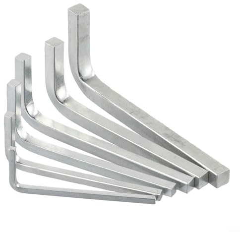 Un juego de 6 llaves de cabeza cuadrada en forma de L de 3 a 8 mm, juego de destornilladores cuadrados, herramientas de llave inglesa en forma de L, llaves combinadas de cabeza cuadrada