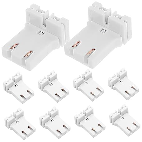NULYLU 10stücke Leuchtstofflampenfassung Aus Pc-material Für Lampen Universeller Steckfassungsadapter Für Haus Und Gewerbe Einfache Installation Und Ersatz Für Leuchtstoff Und Led-röhren