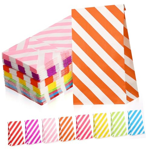 Holibanna 80stücke Kleine Papiertüten Geschenktüten Für Süßigkeiten Partytüten Für Snacks Gastgeschenke Leckereien in Tüten